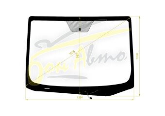 Стекло лобовое KIA CERATO 2012-2020 (YD-LHD) обогрев щеток 
Бренд: КМК с синей полосой