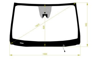 Стекло лобовое HYUNDAI SANTA FE 2012-2018 (DM-LHD) обогрев щеток, место под 1 камеру, 
Бренд: BENSON