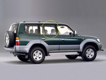 Стекло боковое TOYOTA LAND CRUISER PRADO 1996-2002 (J90-5d) RD/RH 
Бренд: BENSON