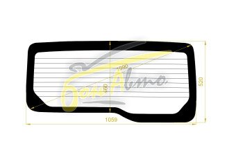 Стекло заднее с обогревом MITSUBISHI PAJERO MINI 1998-2012 (H53,H58) 
Бренд: BENSON