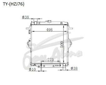 Радиатор TOYOTA LAND CRUISER PRADO 1990-1996 (HZJ70) (1HZ) 
Бренд: TONGSHI AL48AT