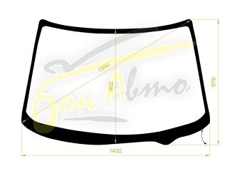 Стекло лобовое NISSAN X-TRAIL 2000-2007 (T30-RHD) обогрев щеток 
Бренд: BSG с серой полосой