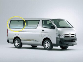 Стекло боковое TOYOTA HIACE 2004-2019 H200-1370*564 SR/RH/X 
Бренд: BENSON