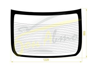 Стекло заднее с обогревом HONDA ACCORD 2018-2023 (CV3) молдинг, 
Бренд: BENSON Тонированное
