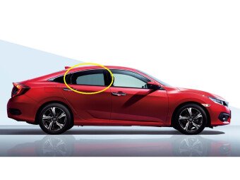 Стекло боковое HONDA CIVIC 2016-2021 FC1-4d sed RD/RH фурнитура, 
Бренд: BENSON Тонированное