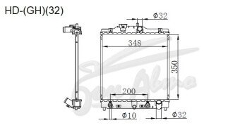 Радиатор HONDA CAPA 1998-2002 (GA4-6)(32) (D15B) 
Бренд: TONGSHI AL26AT