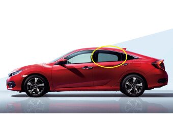 Стекло боковое HONDA CIVIC 2016-2021 FC1-4d sed RD/LH фурнитура, 
Бренд: BENSON Тонированное