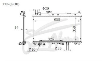 Радиатор HONDA CITY 2002-2008 (GD6-9) (L13, L15), 
Бренд: TONGSHI PL16AT