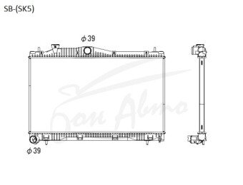 Радиатор SUBARU FORESTER 2018-2024 (SK5) (CB18E) 
Бренд: KOYO PL26MT