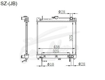 Радиатор MAZDA AZ-OFFROAD 1998-2014 (JB23) (K6) 
Бренд: TONGSHI AL32AT