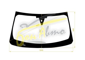 Стекло лобовое INFINITI FX 2008- (S51-LHD) место под 1 камеру, место под датчик дождя, 
Бренд: BENSON с синей полосой