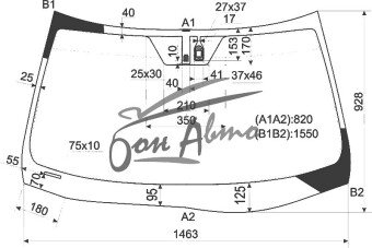 Стекло лобовое LEXUS ES 2006-2012 (GSV40-LHD) место под датчик дождя 
Бренд: BENSON