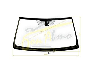 Стекло лобовое TOYOTA LAND CRUISER PRADO 2009-2023 (GRJ150-LHD) обогрев щеток, место под 1 камеру, место под датчик дождя, молдинг, фурнитура, акустическое, 
Бренд: FYG