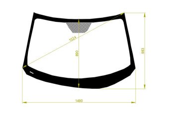 Стекло лобовое HYUNDAI VELOSTER 2012-2016 (FS-LHD) 
Бренд: BENSON с синей полосой