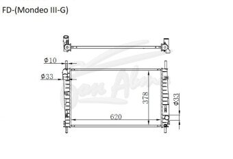 Радиатор FORD MONDEO 2000-2007 (B4Y) (gas 1.8-2.0) 
Бренд: TONGSHI PL26MT
