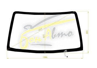 Стекло лобовое SUZUKI JIMNY 1998-2018 (JB23) обогрев щеток 
Бренд: BENSON с синей полосой