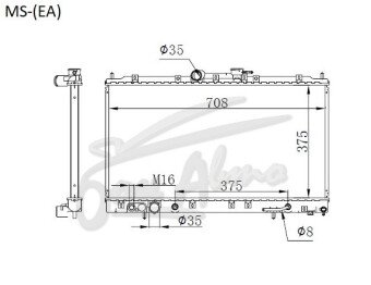 Радиатор MITSUBISHI ASPIRE 1996-2006 (EA,EC) (4G93,4G94,4G64,6A13) 
Бренд: TONGSHI PL16AT