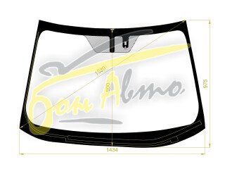 Стекло лобовое TOYOTA C-HR 2016- (ZYX10-LHD) обогрев щеток, место под датчик дождя, 
Бренд: КМК с синей полосой