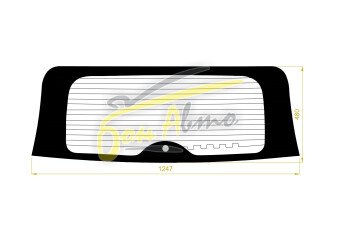 Стекло заднее с обогревом HONDA CR-V 2011-2016 (RM1-5) 1 отверстие 
Бренд: BENSON Тонированное