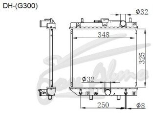 Радиатор DAIHATSU APPLAUSE 1989-1999 (A101S) (HE) 
Бренд: TONGSHI PL16AT
