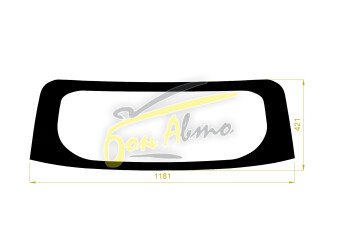 Стекло заднее с обогревом TOYOTA RAIZE 2019- (A200-сборка ASIA) молдинг, 
Бренд: BENSON Тонированное