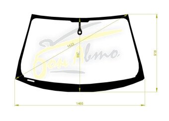 Стекло лобовое AUDI A4 2008-2015 (B8-2012-5d wag) место под датчик дождя 
Бренд: КМК с синей полосой