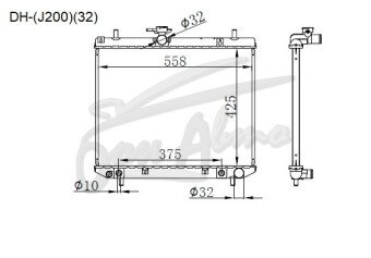Радиатор DAIHATSU BE-GO 2006- (J200G)(32) (3SZ) 
Бренд: TONGSHI PL26AT
