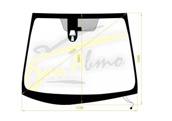 Стекло лобовое HONDA FIT 2013-2019 (GK-RHD-5d) обогрев щеток, место под 2 камеры, 
Бренд: BENSON с синей полосой