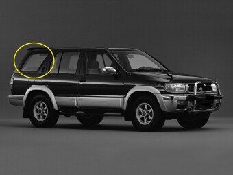 Стекло боковое NISSAN TERRANO 1995-2002 (PR50) SW/RH/X 
Бренд: BSG