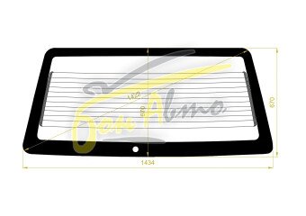 Стекло заднее с обогревом TOYOTA MASTER ACE 1988-1992 (CR20-1434*670) 1 отверстие 
Бренд: FYG