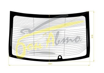 Стекло заднее с обогревом SUBARU LEGACY 2009-2014 (BM-4d sed) 1 отверстие 
Бренд: BENSON