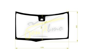 Стекло лобовое SUBARU CHIFFON 2016- (LA600-RHD) место под 1 камеру 
Бренд: BENSON