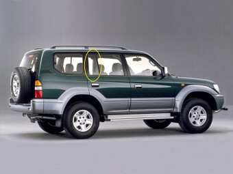 Стекло боковое TOYOTA LAND CRUISER PRADO 1996-2002 (J90-5d) RQ/RH 
Бренд: BENSON