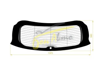 Стекло заднее с обогревом LEXUS RX 2015-2022 (AGL20-long) 1 отверстие молдинг, 
Бренд: BENSON Тонированное