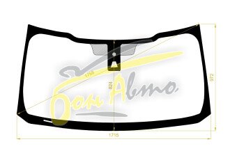 Стекло лобовое FORD F-SERIES SUPER DUTY 2017-2020 (F150-4D-1715*972*) место под 1 камеру, место под датчик дождя, 
Бренд: BENSON