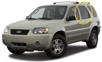 Стекло боковое FORD MAVERICK 2000-2007 TM1 2 отверстия RD/LH 
Бренд: BSG Тонированное