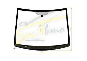 Стекло лобовое KIA VENGA 2009- (YN-LHD) обогрев щеток 
Бренд: FYG с синей полосой