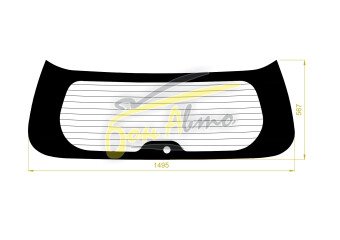 Стекло заднее с обогревом HONDA ELYSION 2003-2013 (RR1) 1 отверстие 
Бренд: BENSON