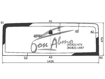 Стекло лобовое JEEP WRANGLER 2006-2018 (JK) 
Бренд: BENSON