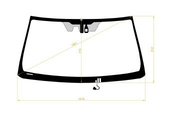 Стекло лобовое LEXUS GX 2009-2023 (URJ150-LHD) обогрев щеток, место под 1 камеру, место под датчик дождя, молдинг, фурнитура, акустическое, 
Бренд: FYG