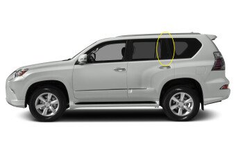 Стекло боковое LEXUS GX 2009-2023 J150-5d RQ/LH 
Бренд: BENSON