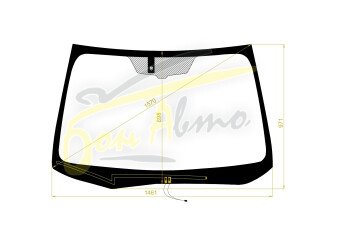 Стекло лобовое SUBARU FORESTER 2012-2018 (SJ-RHD) обогрев щеток, место под датчик дождя, 
Бренд: BENSON с серой полосой