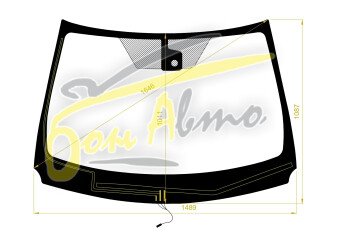 Стекло лобовое NISSAN MURANO 2014- (Z52-LHD) обогрев щеток, место под датчик дождя, 
Бренд: КМК с синей полосой