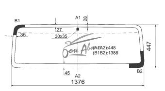 Стекло лобовое JEEP WRANGLER 1996-2006 (TJ) 
Бренд: BENSON