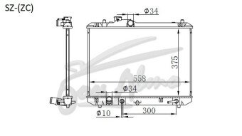 Радиатор SUZUKI SPLASH 2008-2015 (XB32) (K12B) 
Бренд: TONGSHI AL32AT