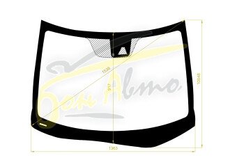 Стекло лобовое NISSAN LEAF 2010-2017 (ZE0-LHD) место под 1 камеру 
Бренд: BENSON