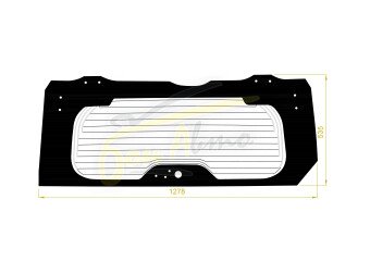Стекло заднее с обогревом LEXUS GX 2023- (J250) 12 отверстий молдинг, фурнитура, 
Бренд: BENSON Тонированное