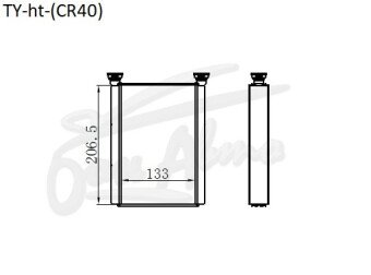 Радиатор отопителя DAIHATSU DELTA 1996-2001 (CR40) 
Бренд: TONGSHI AL26