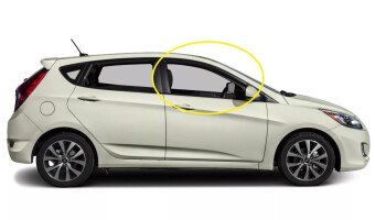 Стекло боковое HYUNDAI ACCENT 2010-2017 (RB-5d h/b) FD/RH 
Бренд: BENSON