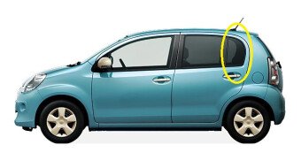 Стекло боковое TOYOTA PASSO 2010-2016 KGC30 RQ/LH 
Бренд: BENSON Тонированное